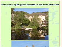 Tablet Screenshot of burgblick-eichstaett.de